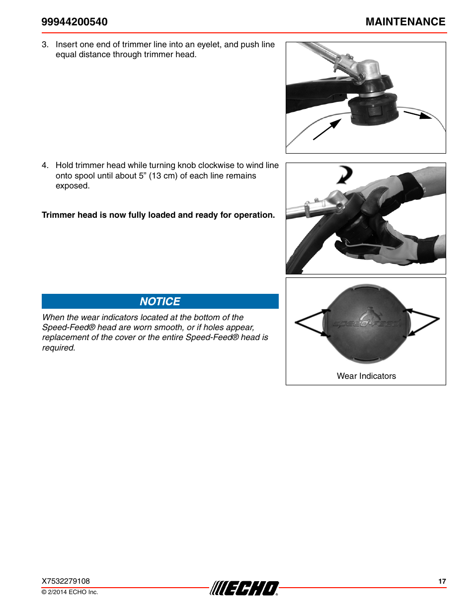 Echo 99944200540 User Manual | Page 17 / 24