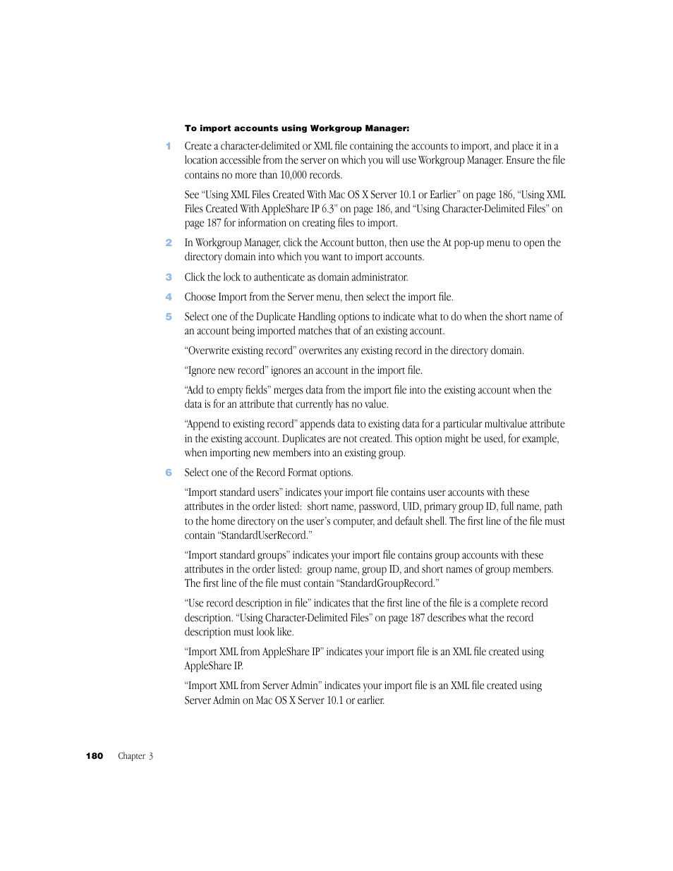 Apple Mac OS X Server (Administrator’s Guide) User Manual | Page 180 / 622