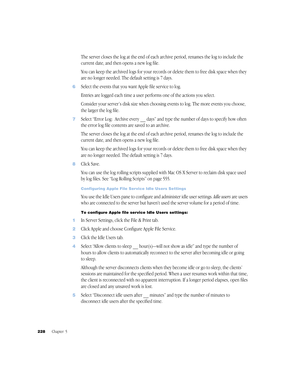 Apple Mac OS X Server (Administrator’s Guide) User Manual | Page 228 / 622