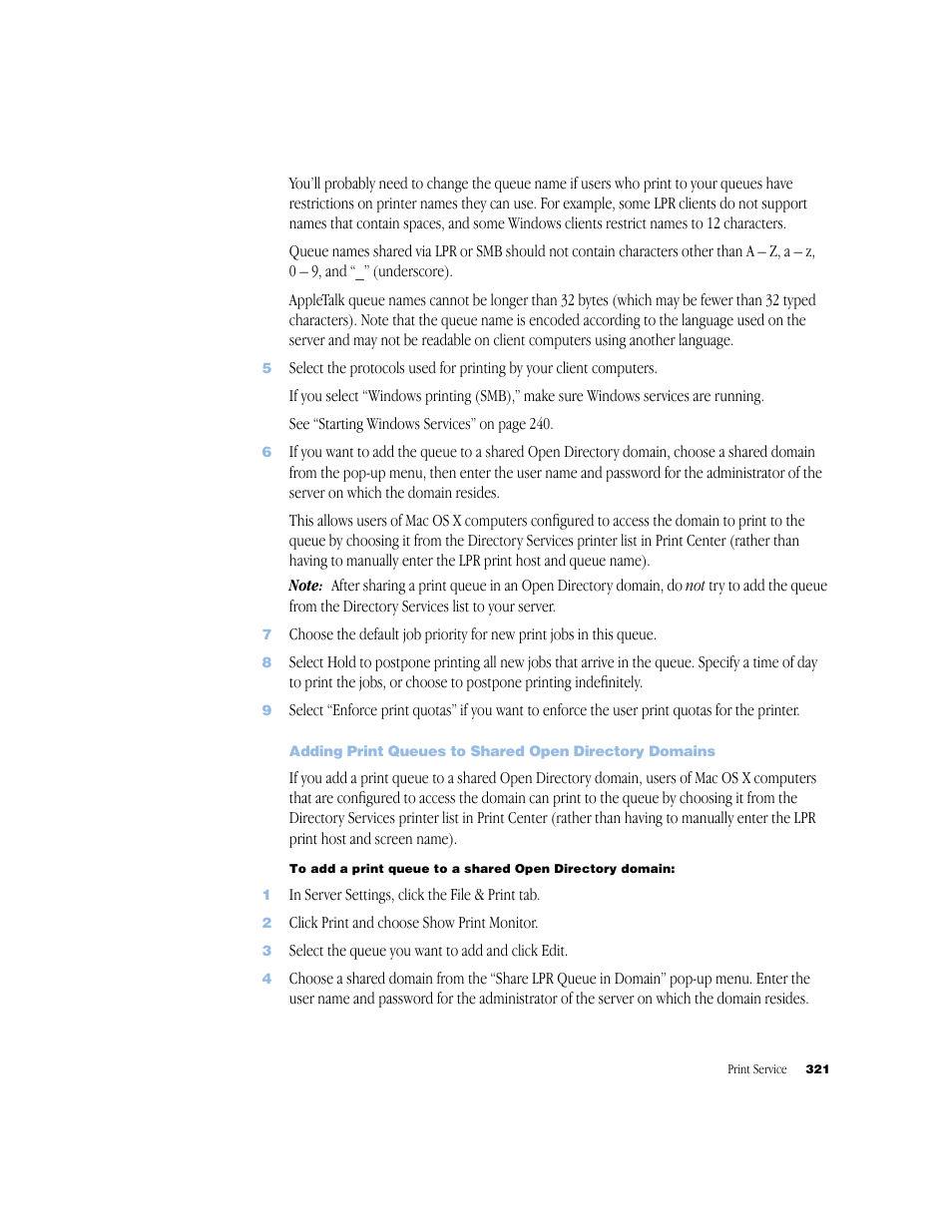 Apple Mac OS X Server (Administrator’s Guide) User Manual | Page 321 / 622