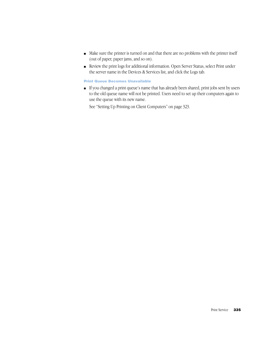 Apple Mac OS X Server (Administrator’s Guide) User Manual | Page 335 / 622