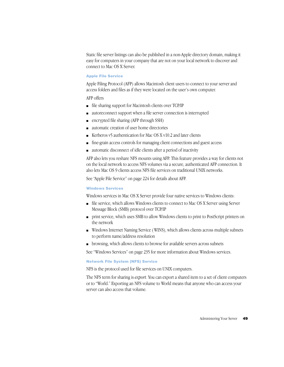Apple Mac OS X Server (Administrator’s Guide) User Manual | Page 49 / 622