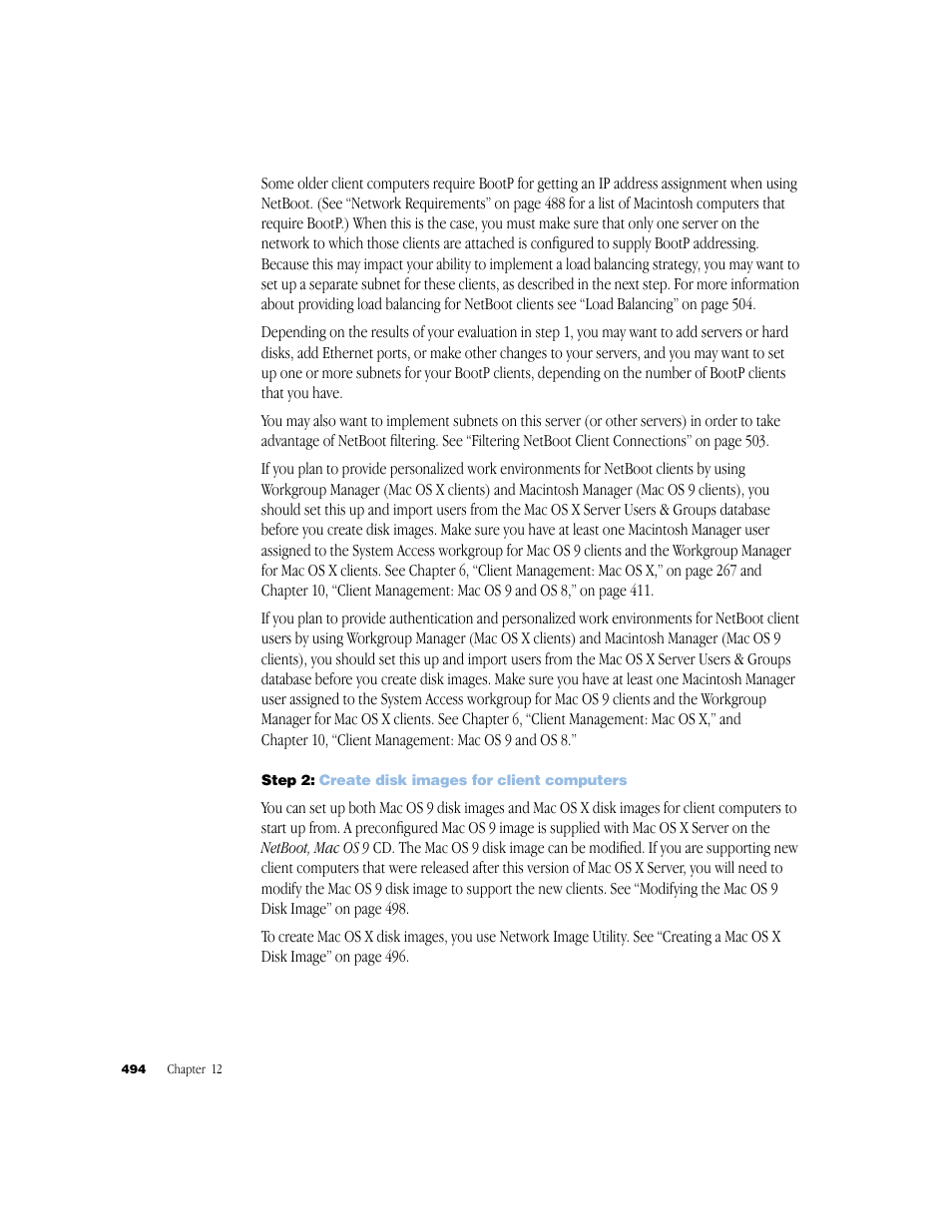 Step 2: create disk images for client computers | Apple Mac OS X Server (Administrator’s Guide) User Manual | Page 494 / 622