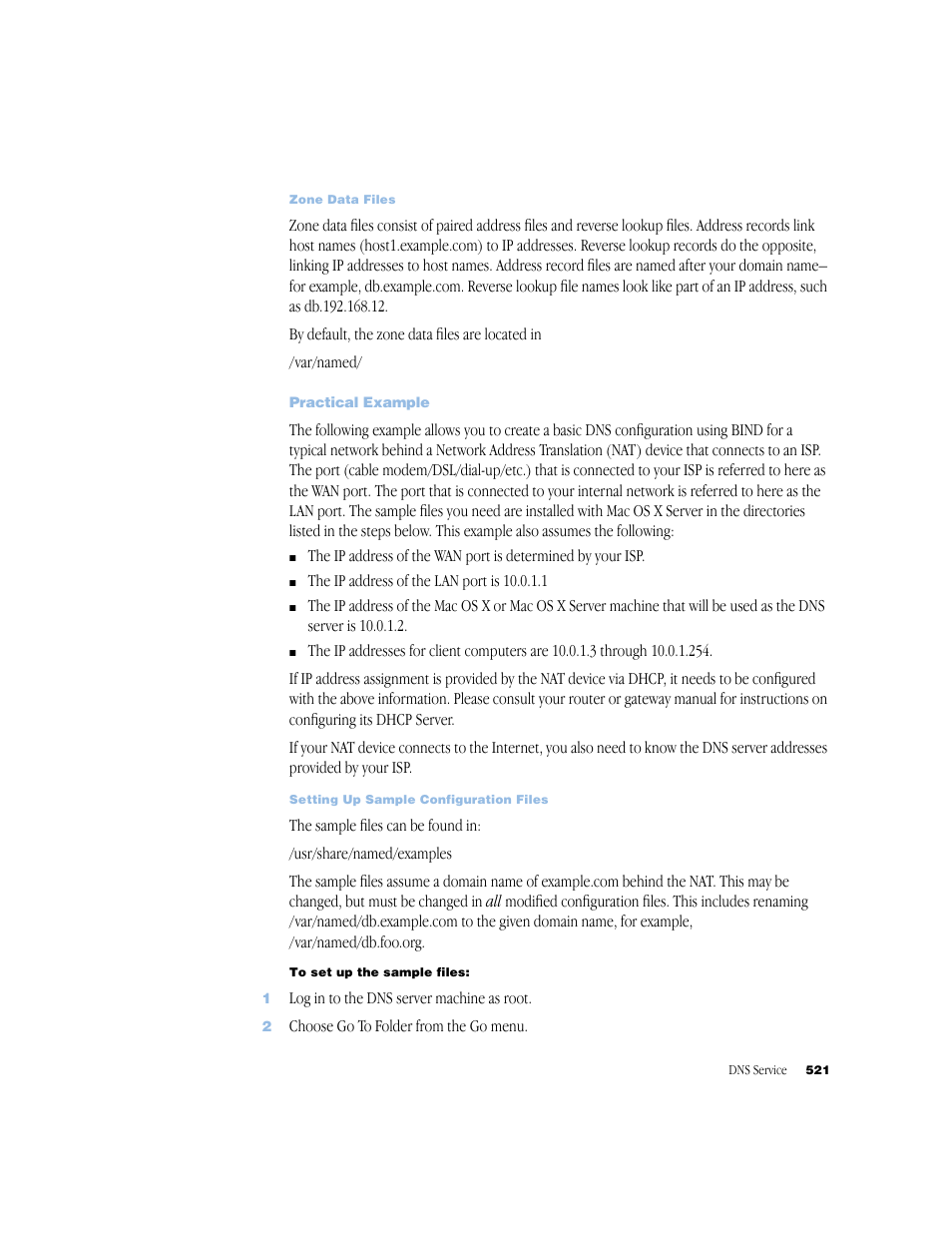 Practical example | Apple Mac OS X Server (Administrator’s Guide) User Manual | Page 521 / 622