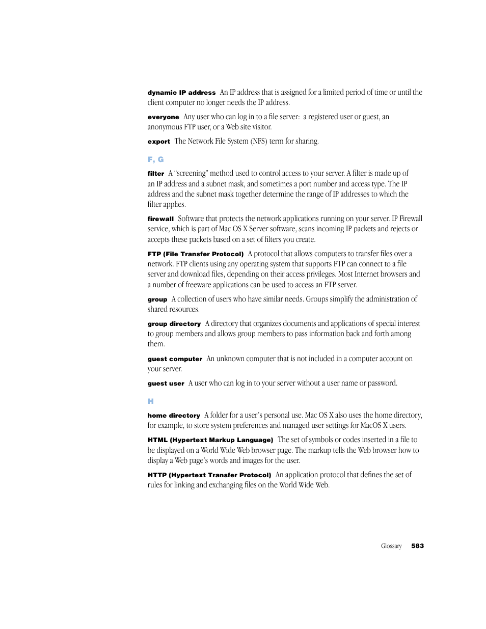 Apple Mac OS X Server (Administrator’s Guide) User Manual | Page 583 / 622