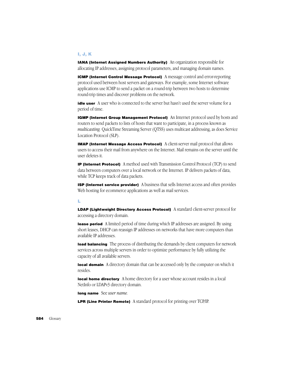 Apple Mac OS X Server (Administrator’s Guide) User Manual | Page 584 / 622