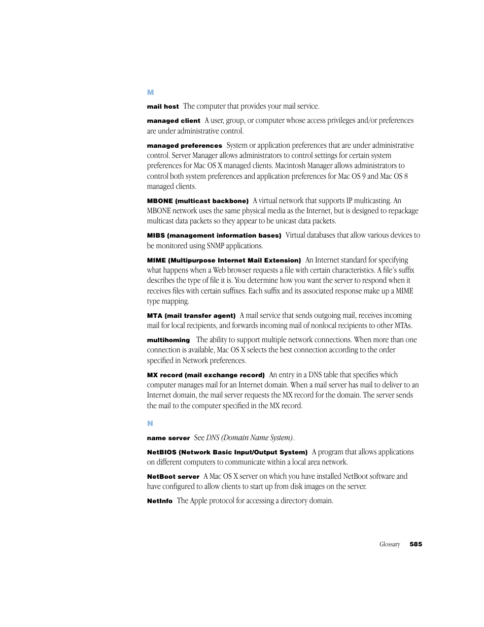 Apple Mac OS X Server (Administrator’s Guide) User Manual | Page 585 / 622
