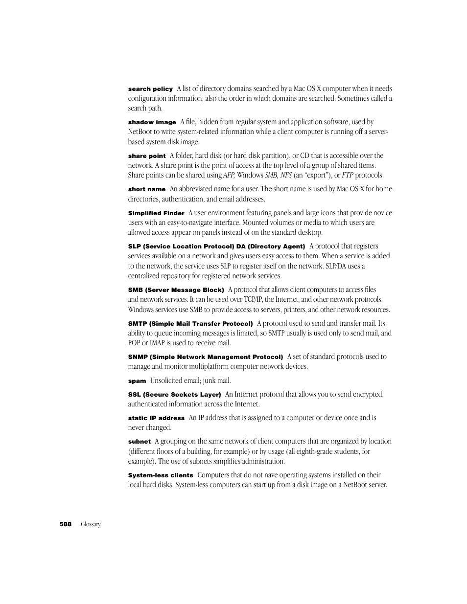 Apple Mac OS X Server (Administrator’s Guide) User Manual | Page 588 / 622