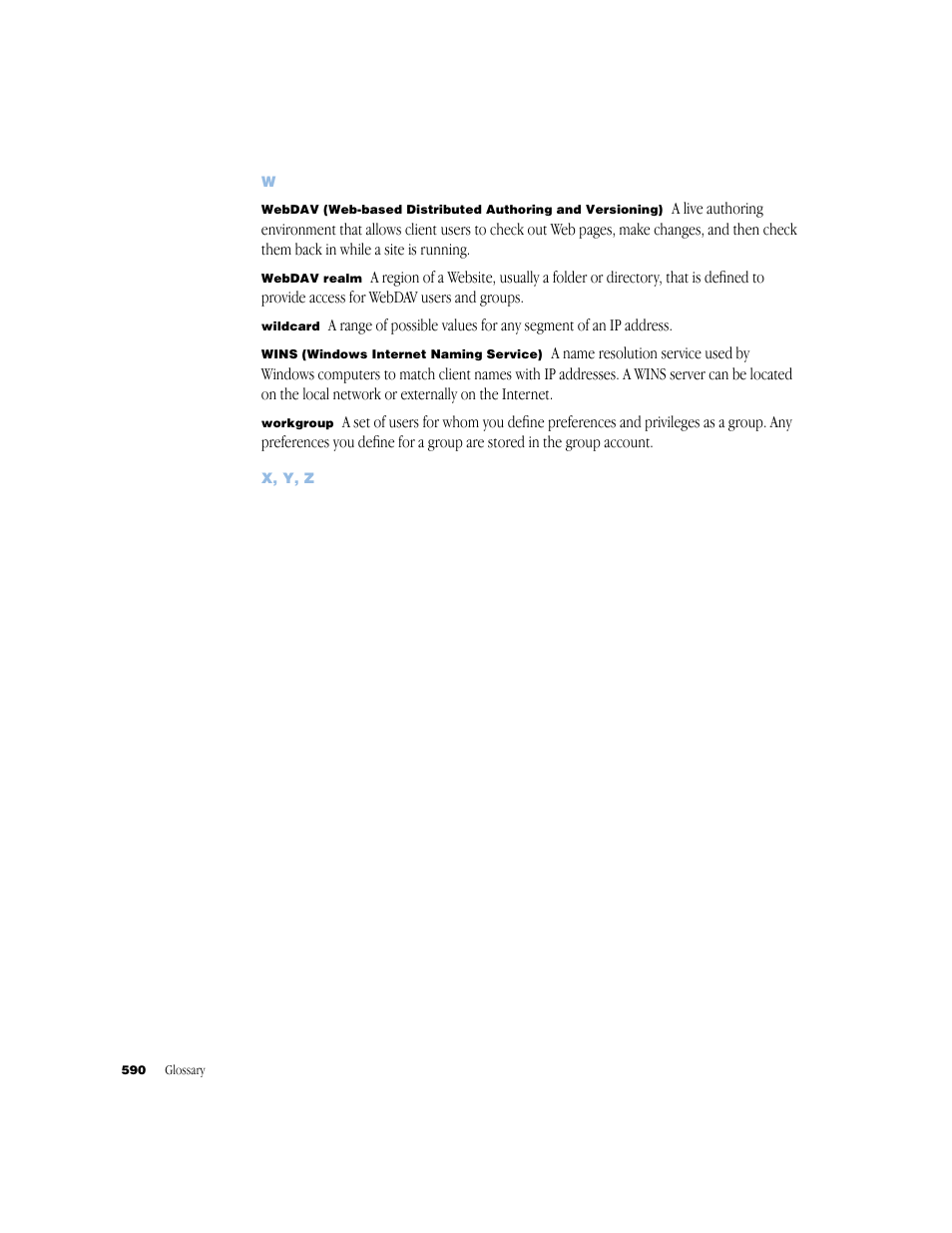 Apple Mac OS X Server (Administrator’s Guide) User Manual | Page 590 / 622