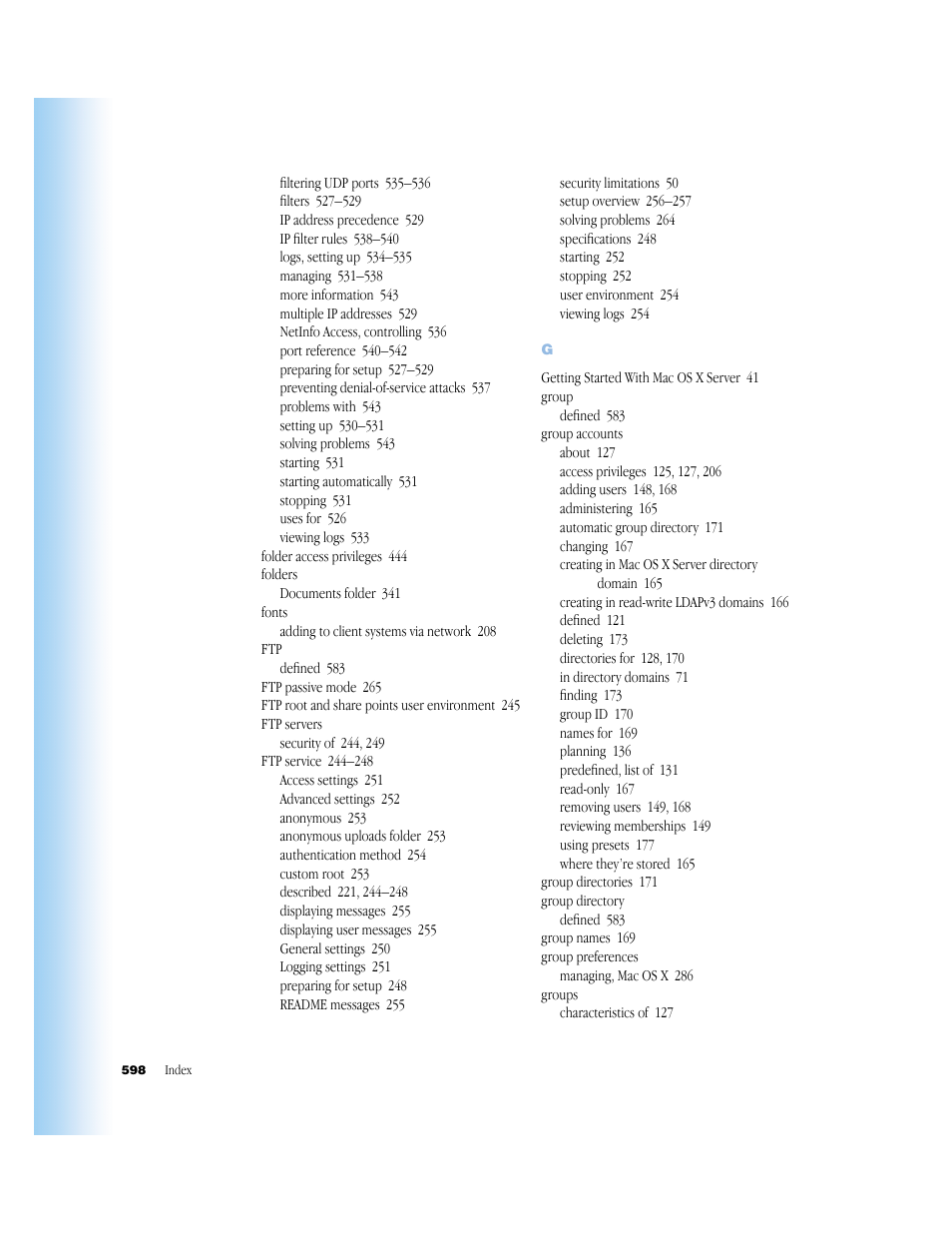 Apple Mac OS X Server (Administrator’s Guide) User Manual | Page 598 / 622