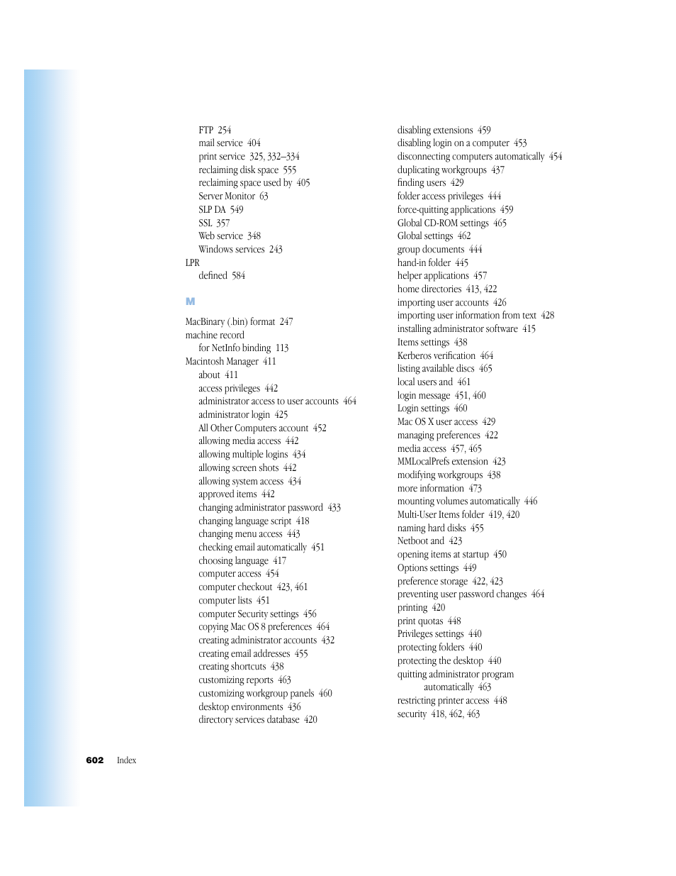 Apple Mac OS X Server (Administrator’s Guide) User Manual | Page 602 / 622