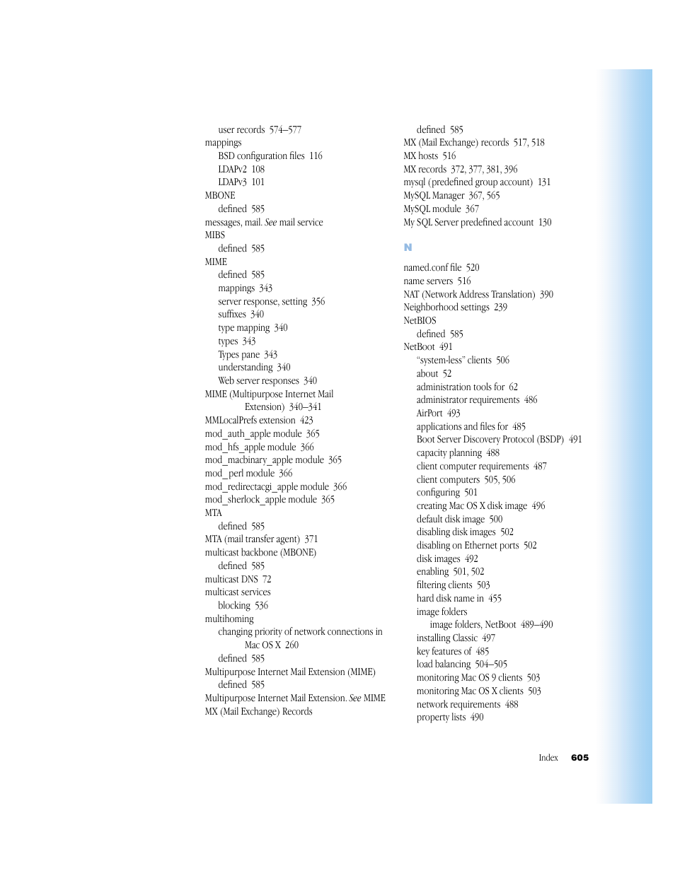 Apple Mac OS X Server (Administrator’s Guide) User Manual | Page 605 / 622