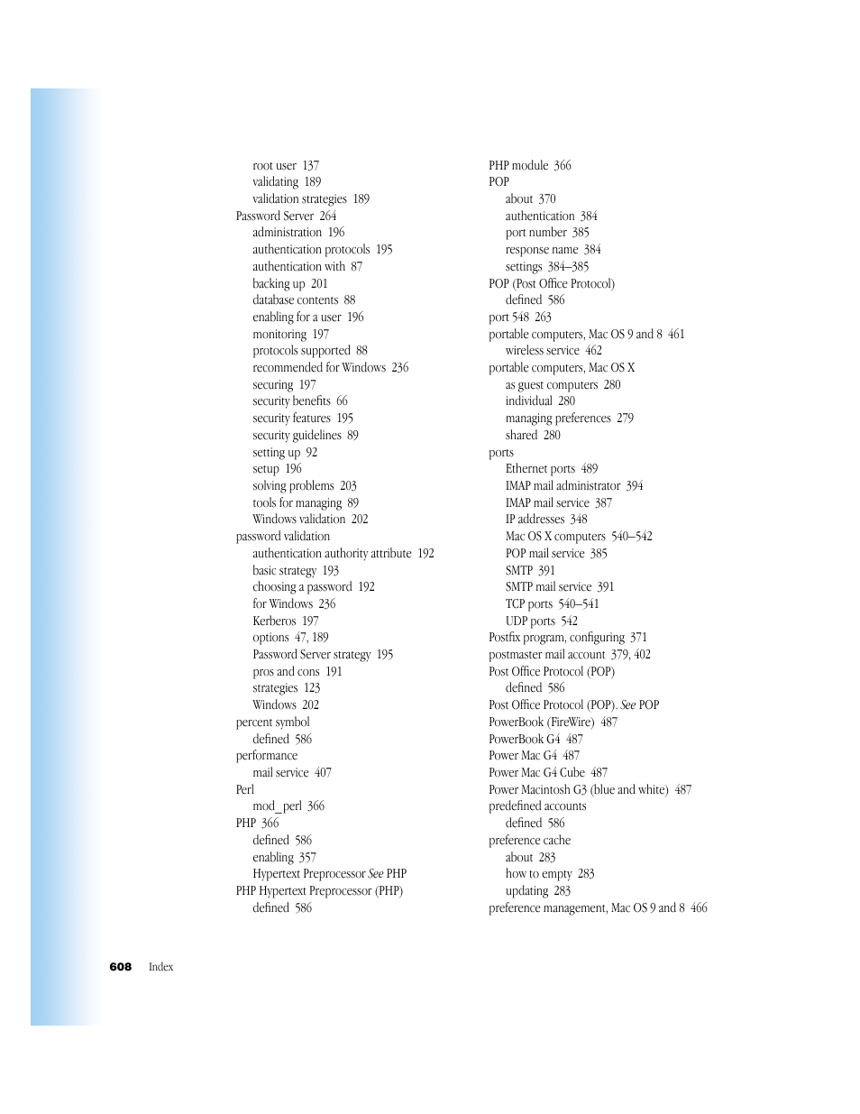 Apple Mac OS X Server (Administrator’s Guide) User Manual | Page 608 / 622