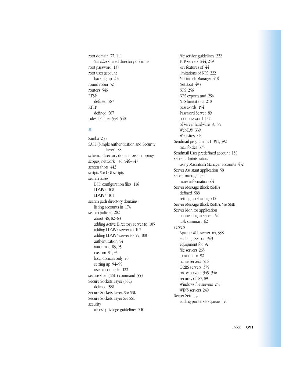 Apple Mac OS X Server (Administrator’s Guide) User Manual | Page 611 / 622