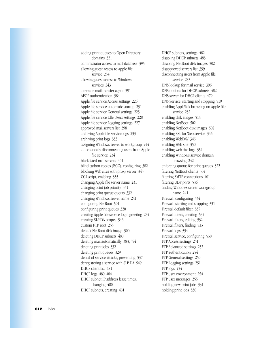 Apple Mac OS X Server (Administrator’s Guide) User Manual | Page 612 / 622