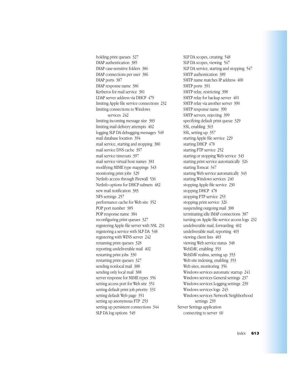 Apple Mac OS X Server (Administrator’s Guide) User Manual | Page 613 / 622