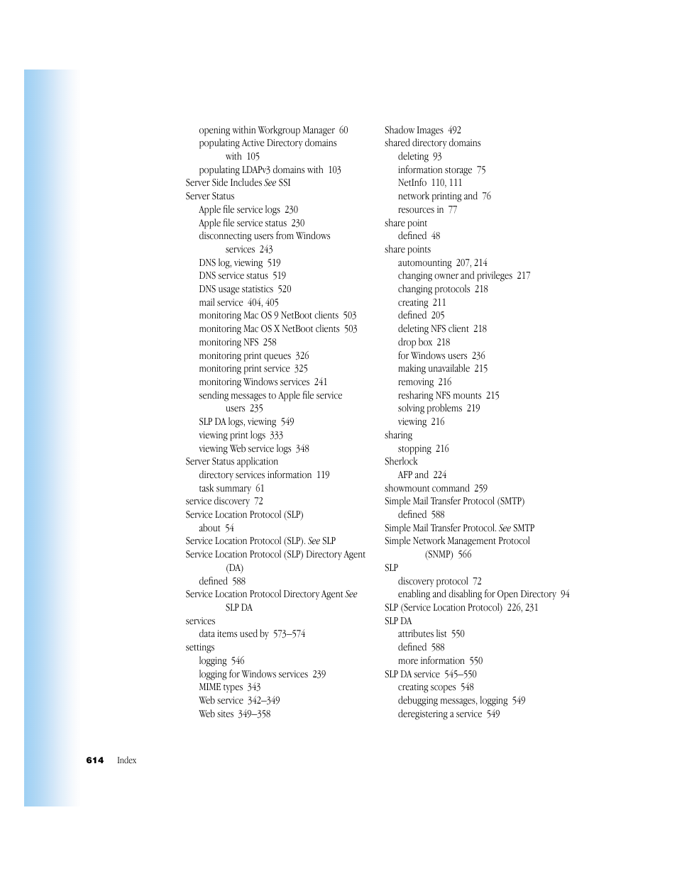 Apple Mac OS X Server (Administrator’s Guide) User Manual | Page 614 / 622