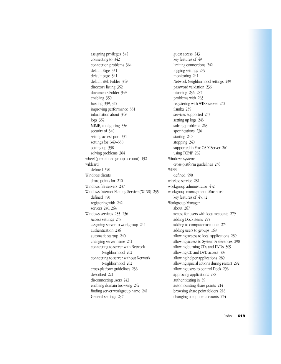 Apple Mac OS X Server (Administrator’s Guide) User Manual | Page 619 / 622