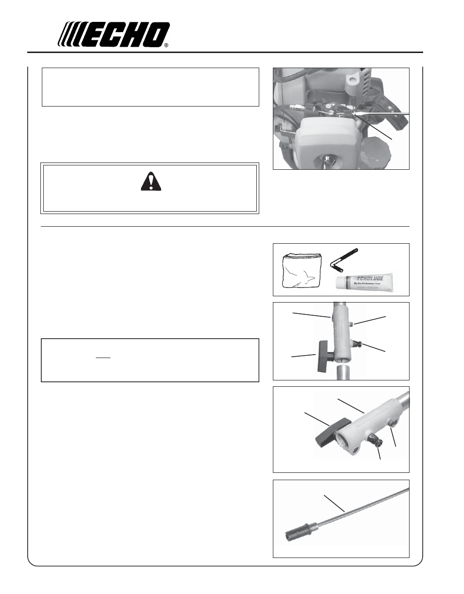 Warning danger | Echo PAS-230 User Manual | Page 20 / 24
