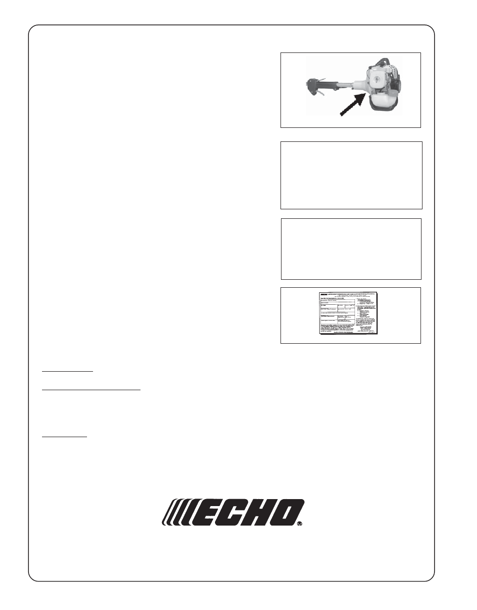 Echo PAS-230 User Manual | Page 24 / 24