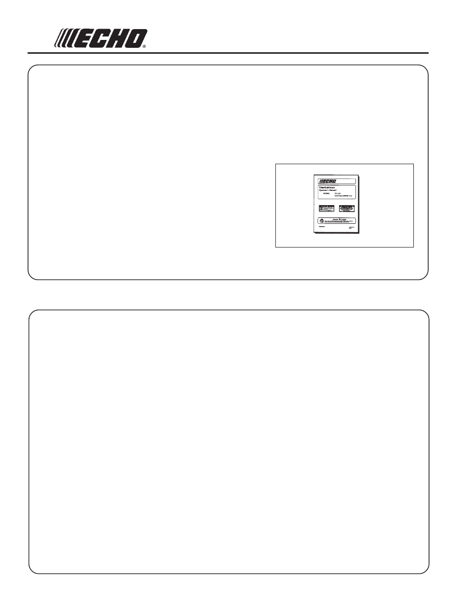 Echo TC-210 Serial 05001001 - 05999999 User Manual | Page 2 / 24