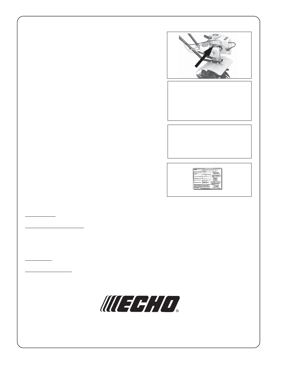 Echo TC-210 Serial 05001001 - 05999999 User Manual | Page 24 / 24