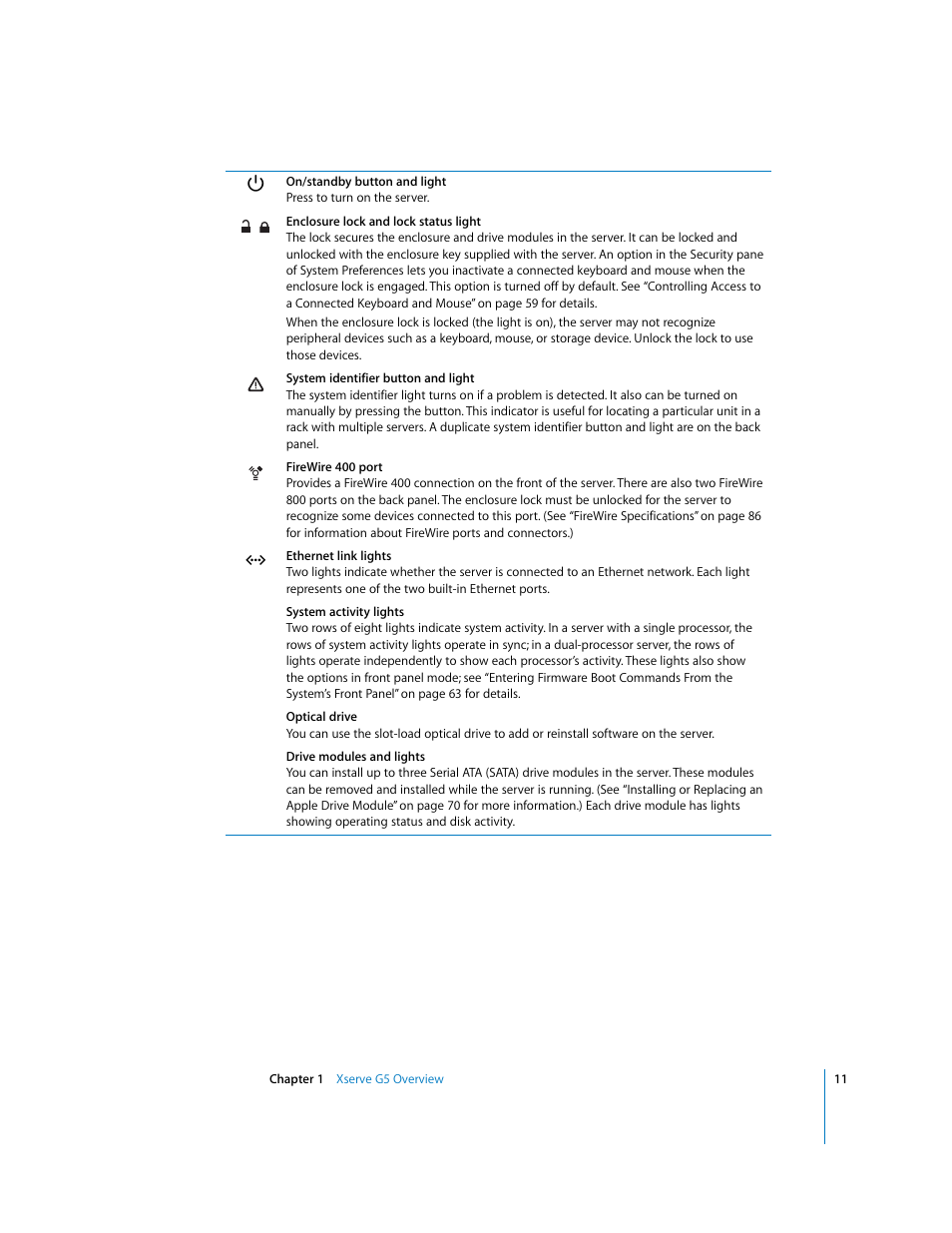 Apple Xserve G5 User Manual | Page 11 / 96