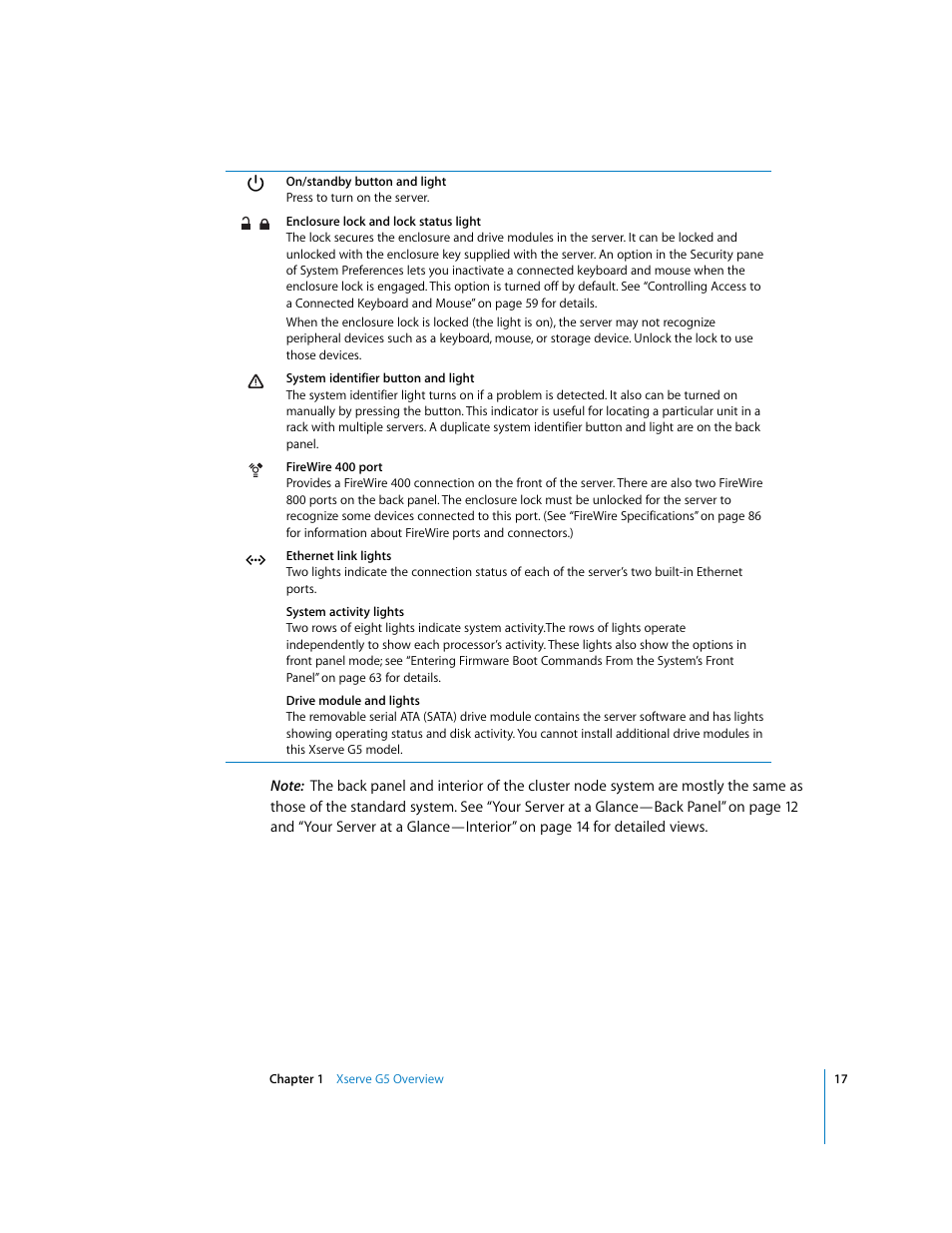 Apple Xserve G5 User Manual | Page 17 / 96