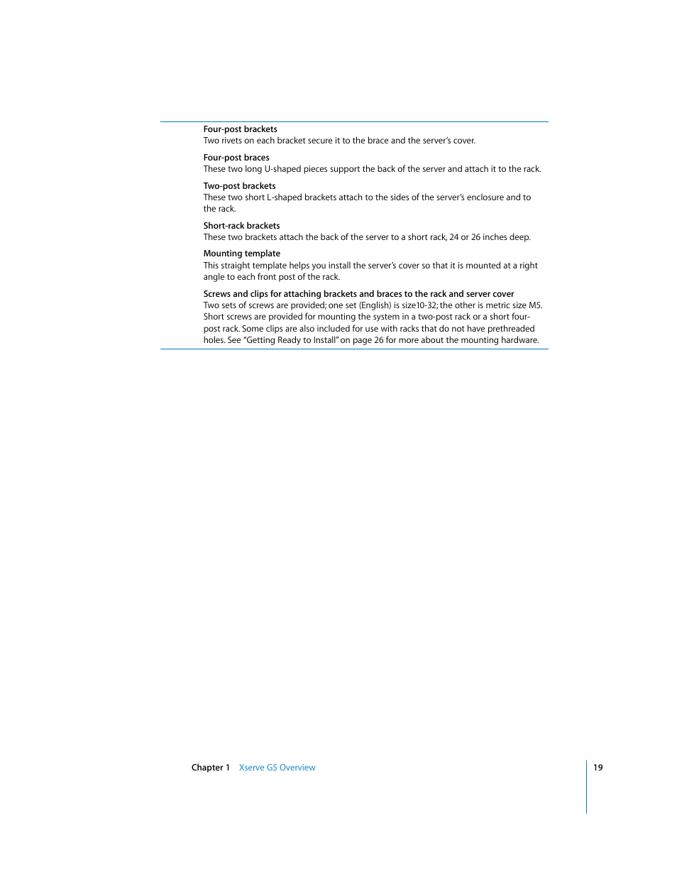 Apple Xserve G5 User Manual | Page 19 / 96