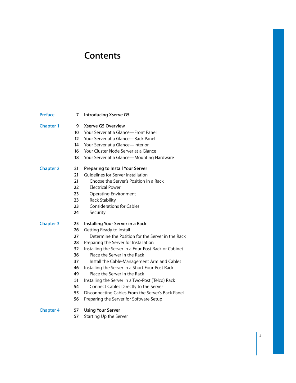 Apple Xserve G5 User Manual | Page 3 / 96