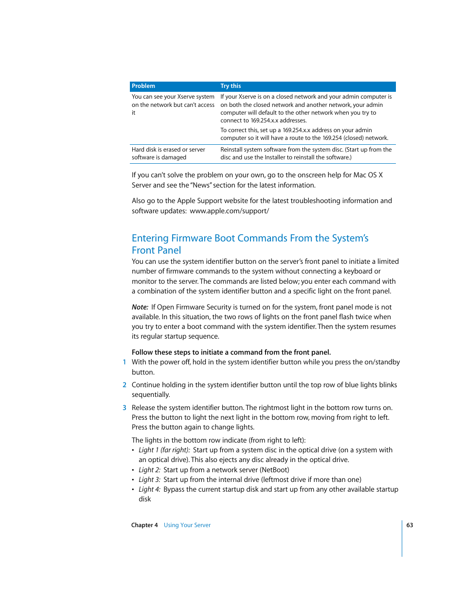 Apple Xserve G5 User Manual | Page 63 / 96