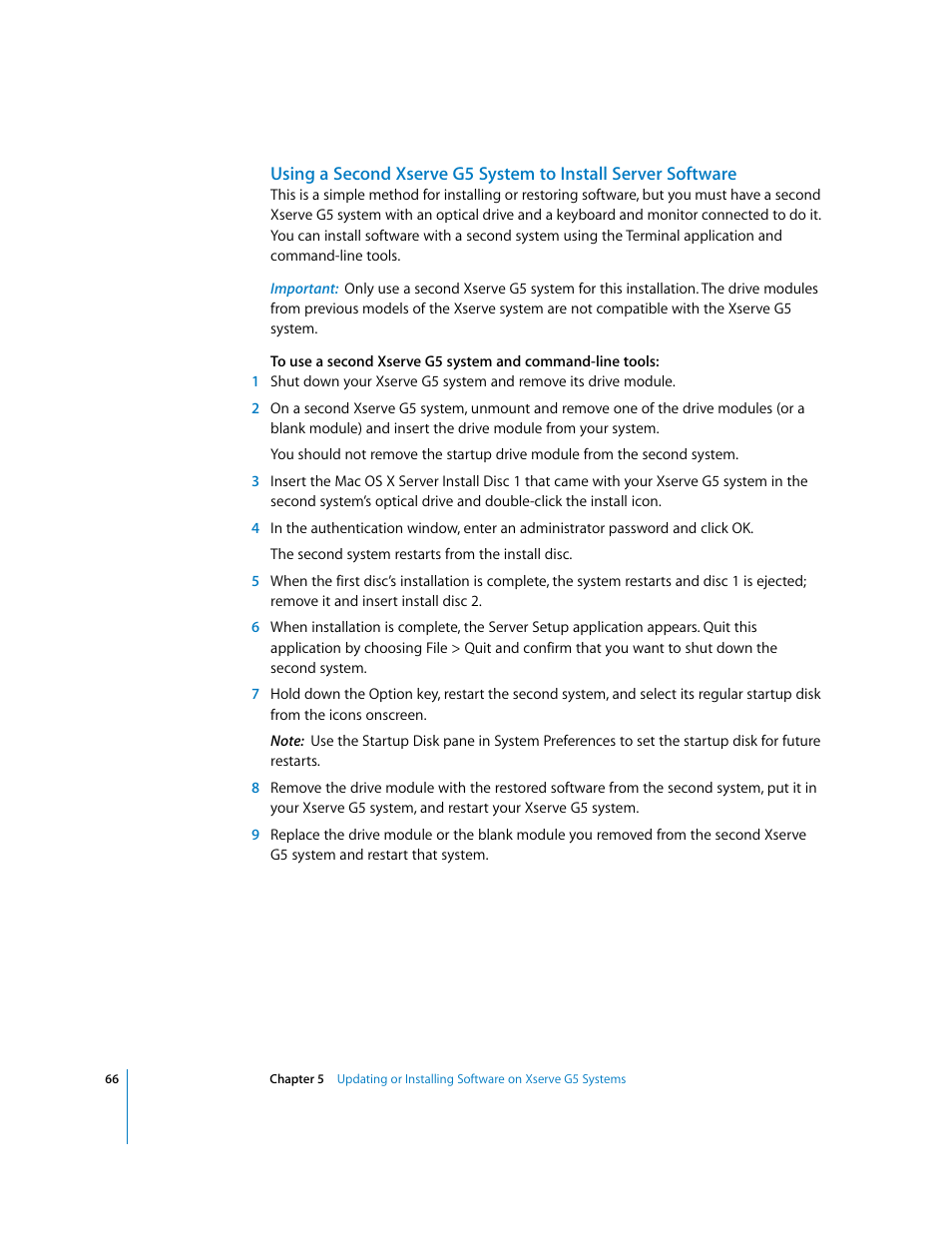 Apple Xserve G5 User Manual | Page 66 / 96
