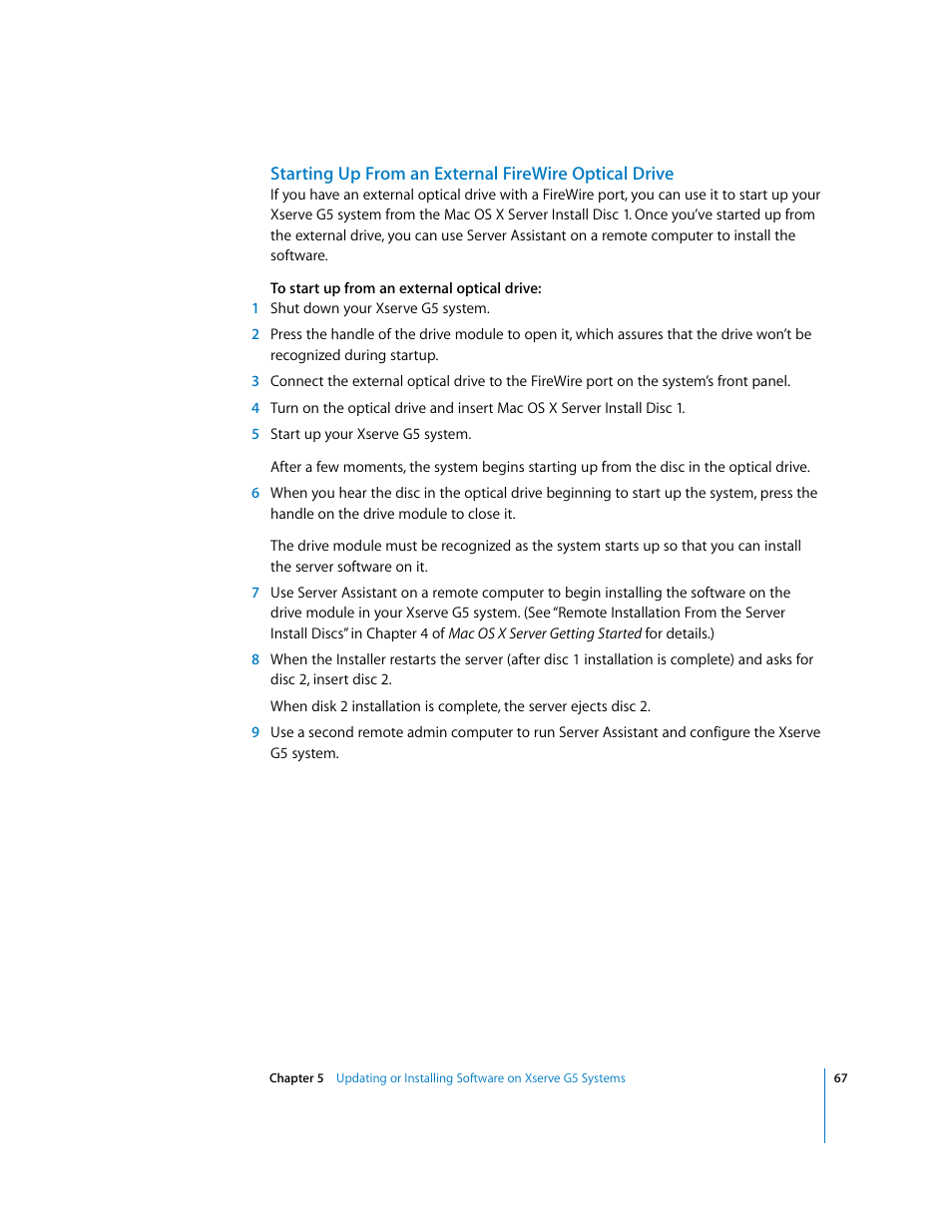 Apple Xserve G5 User Manual | Page 67 / 96