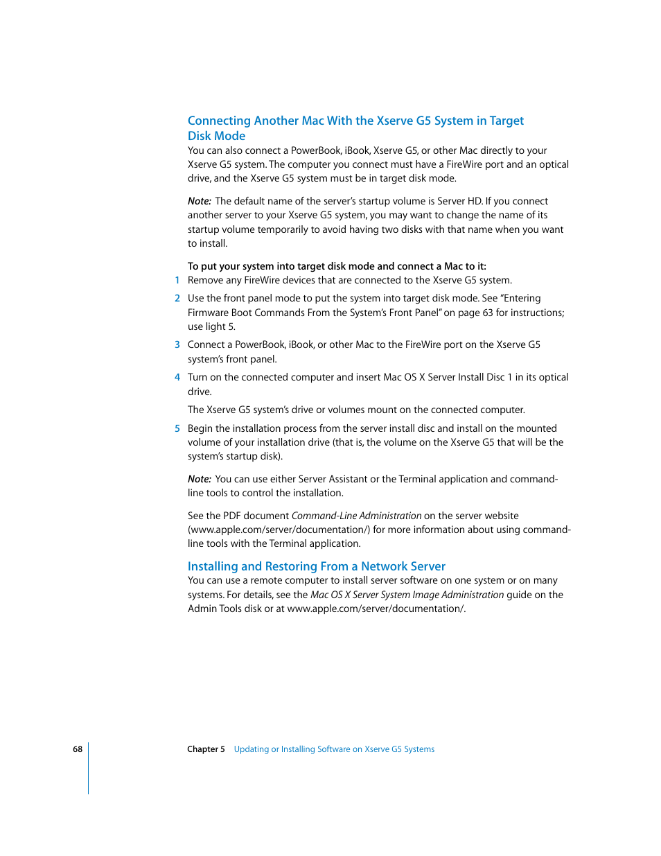 Apple Xserve G5 User Manual | Page 68 / 96