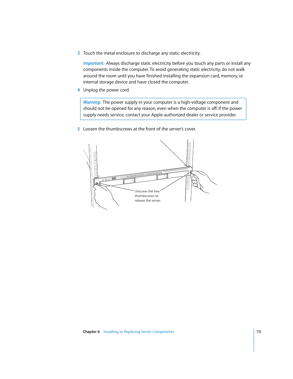Apple Xserve G5 User Manual | Page 73 / 96