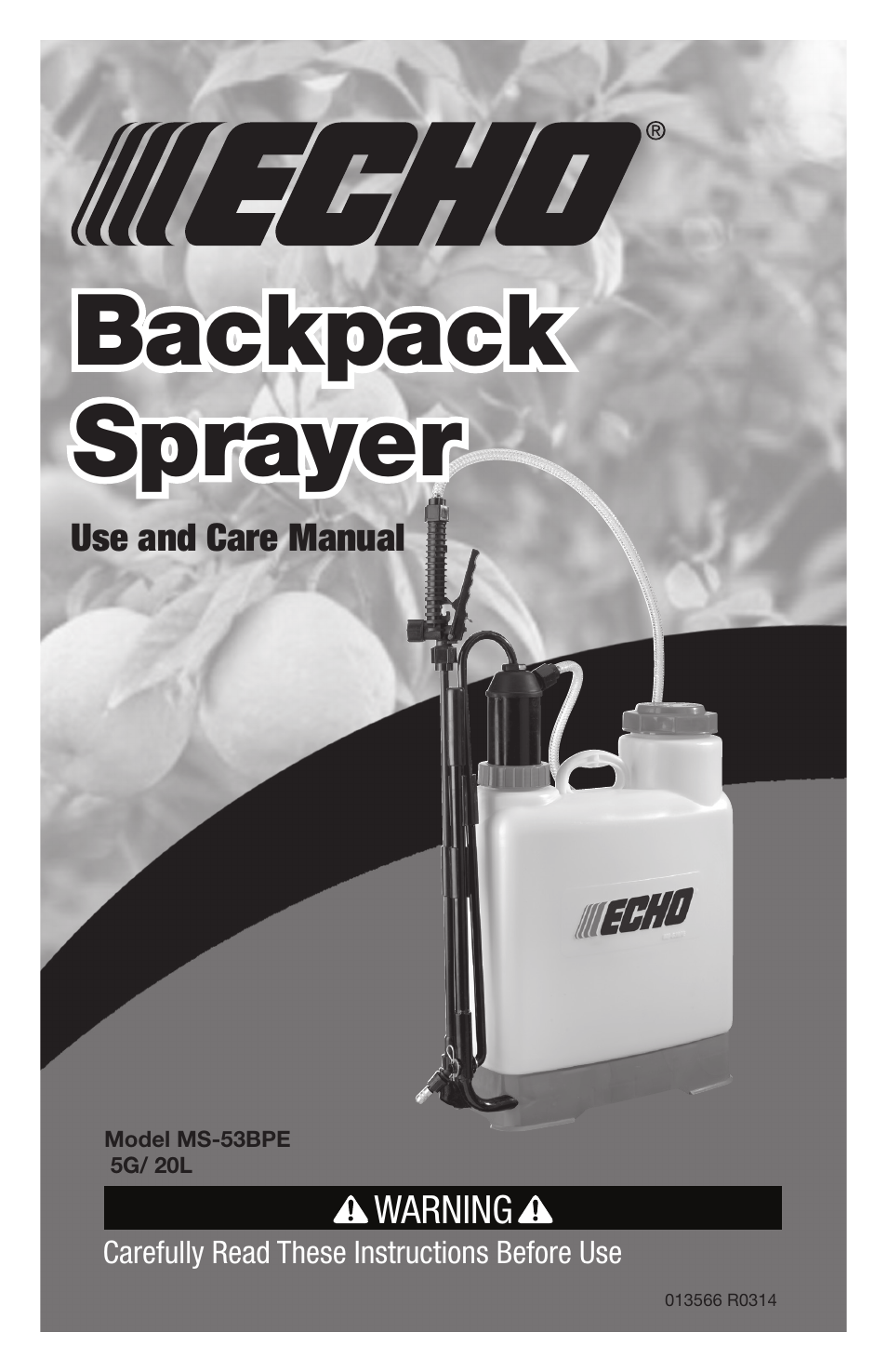 Echo MS-53BPE User Manual | 14 pages