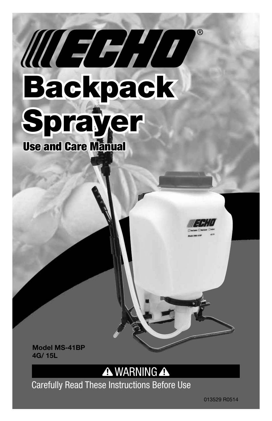 Echo MS-41BP User Manual | 14 pages