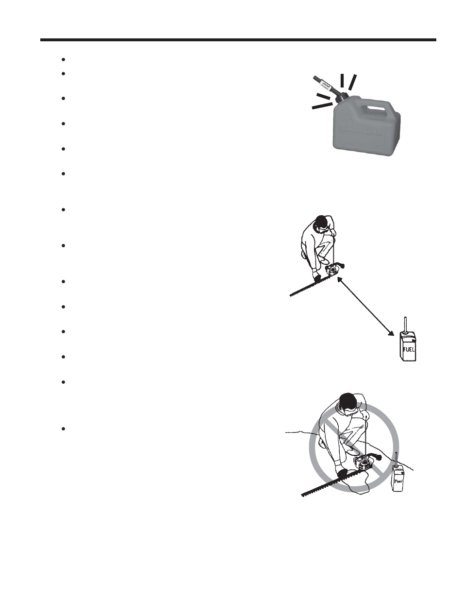 Fueling | Echo HEDGE TRIMMERS SAFETY MANUAL User Manual | Page 13 / 36