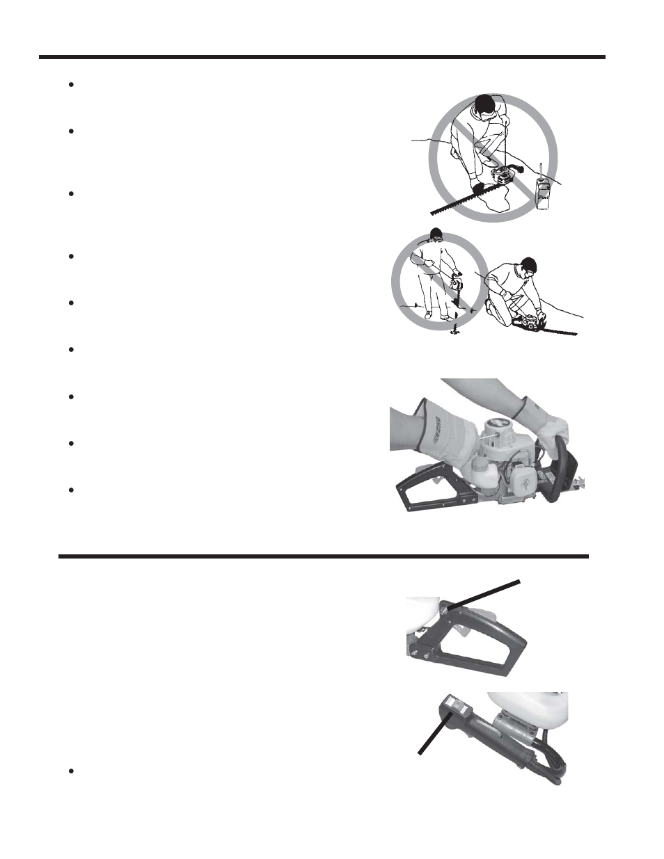 Starting | Echo HEDGE TRIMMERS SAFETY MANUAL User Manual | Page 16 / 36