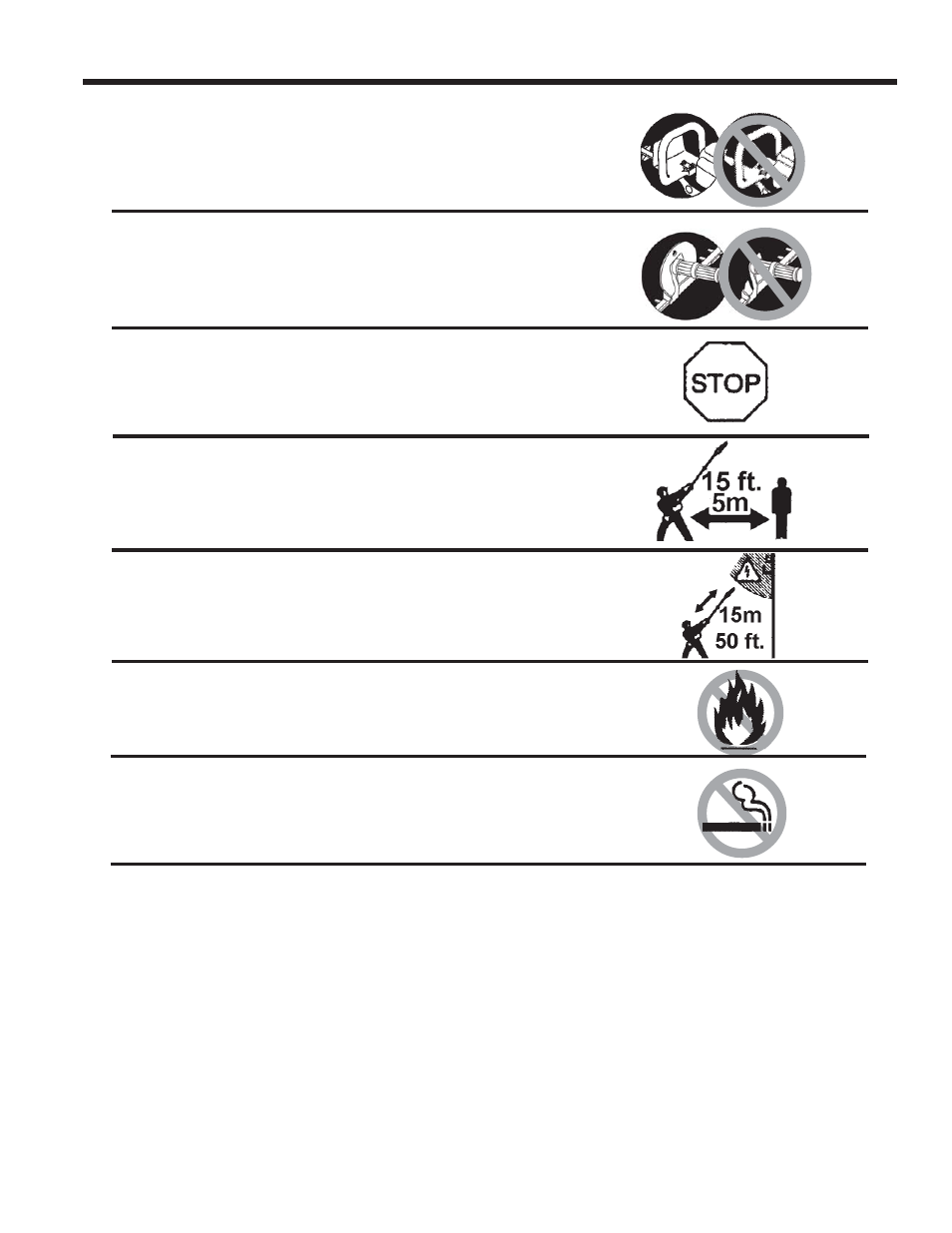 Safety symbols and warnings | Echo HEDGE TRIMMERS SAFETY MANUAL User Manual | Page 5 / 36