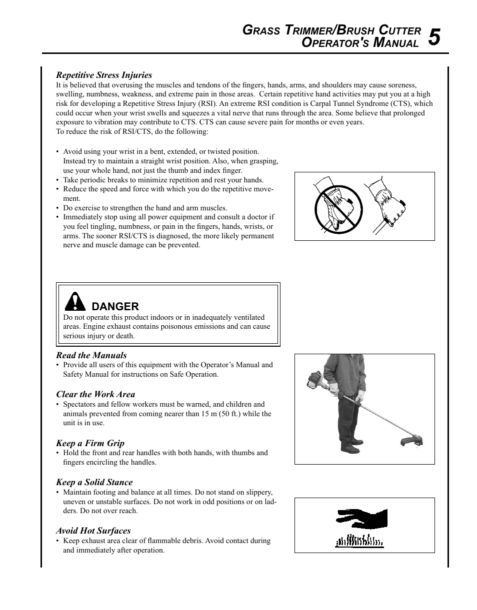 Echo SRM-280T Serial S74212001001 - S74212028775 User Manual | Page 5 / 36