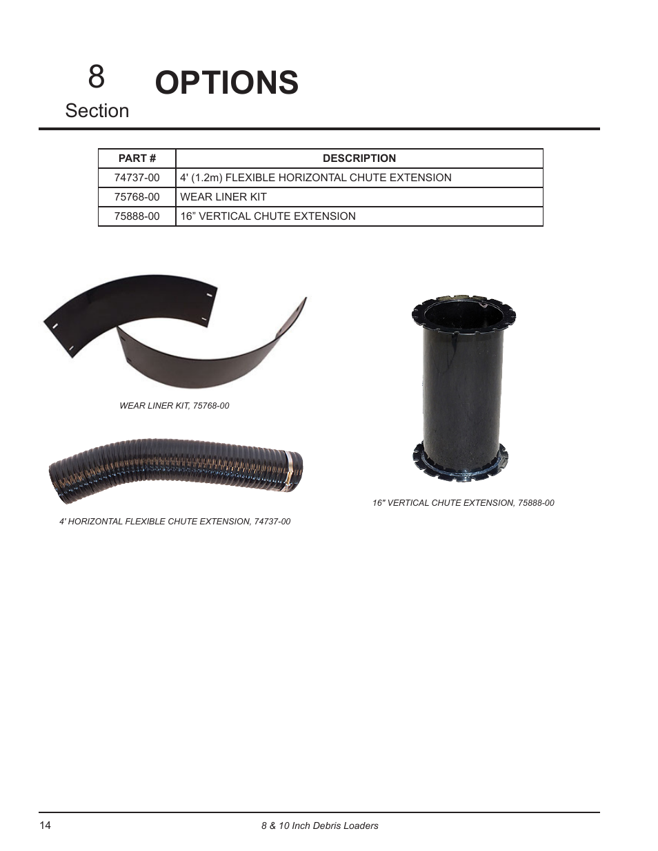 Options 8 | Echo DL10570 Owners Manual v.4 User Manual | Page 18 / 20