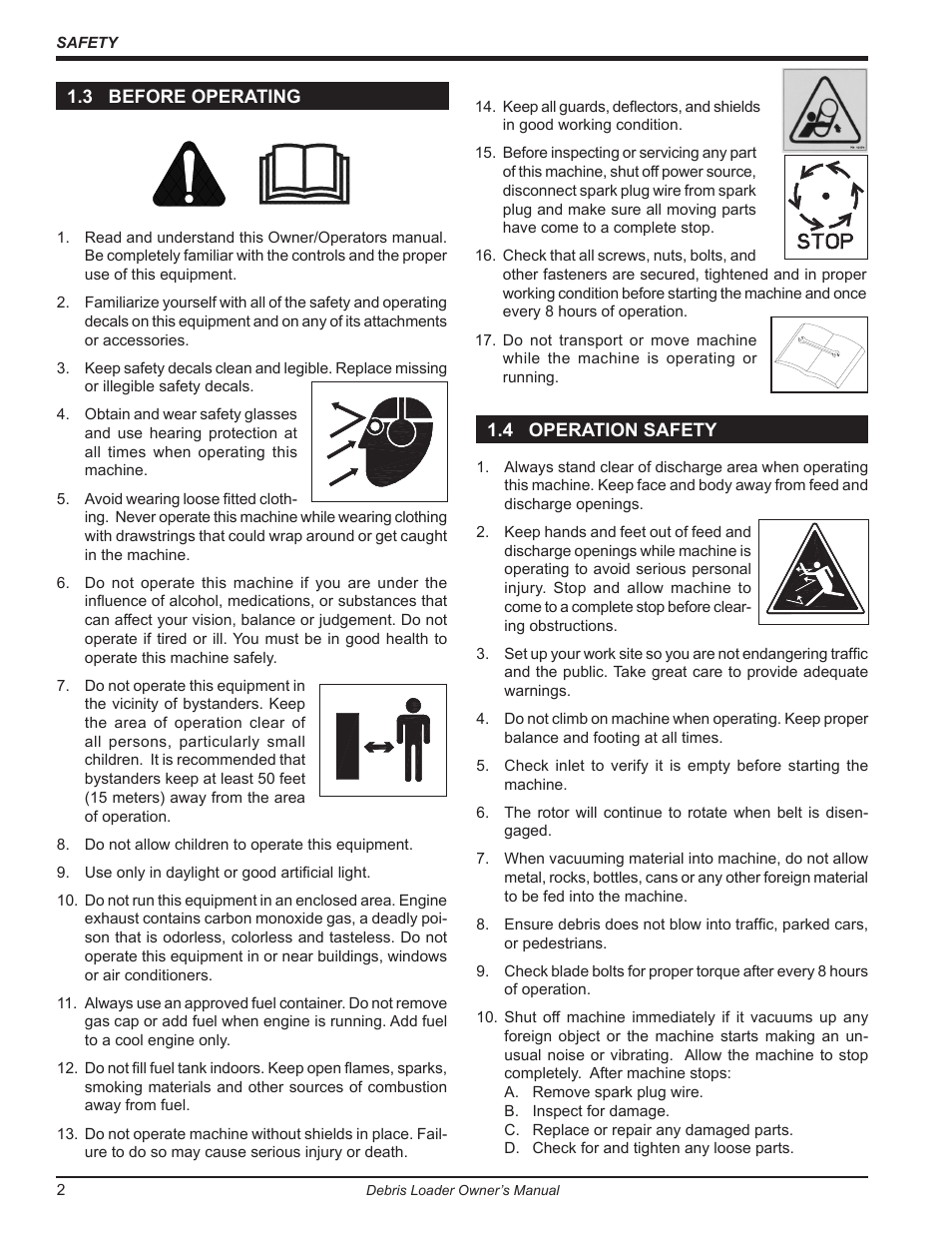 3 before operating, 4 operation safety | Echo DL10570 Owners Manual v.1 User Manual | Page 6 / 28
