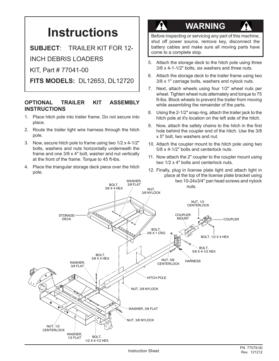 Echo DL12653 Instruction v.3 User Manual | 2 pages