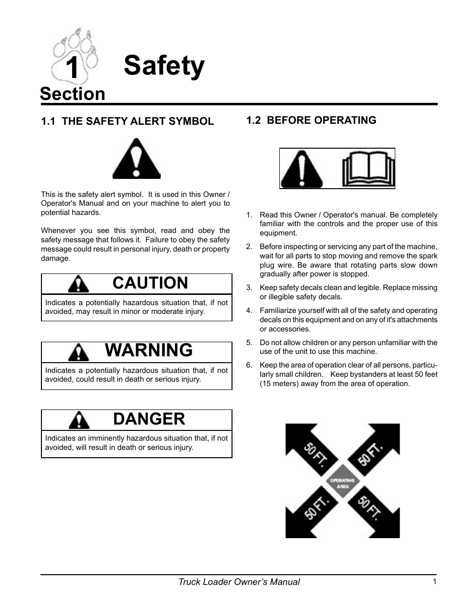 Safety, Warning, Caution | Danger | Echo 75124 User Manual | Page 7 / 28