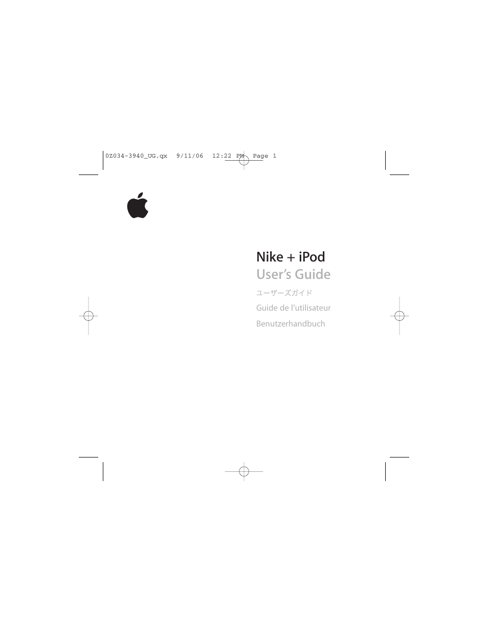 Apple Nike + iPod User Manual | 72 pages