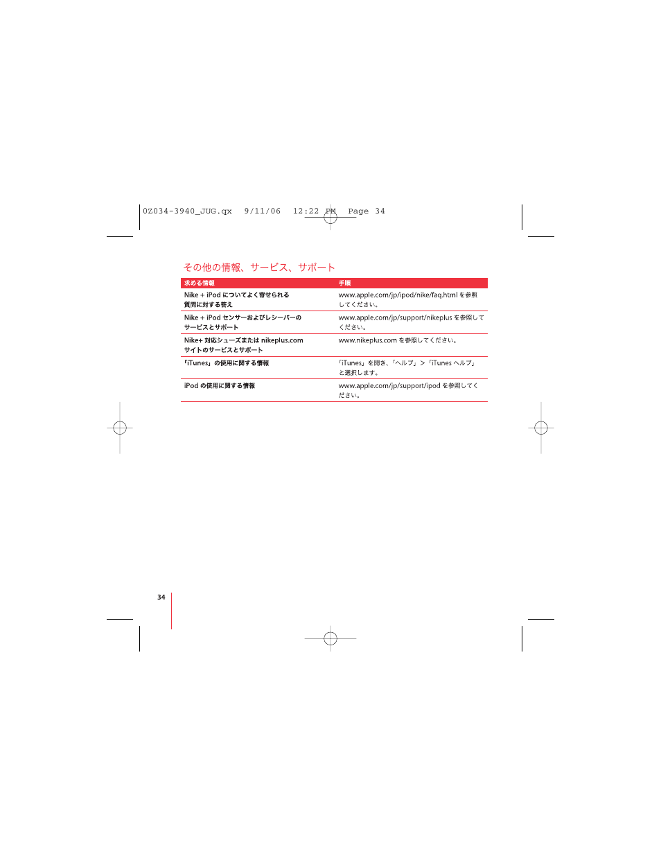 Apple Nike + iPod User Manual | Page 34 / 72