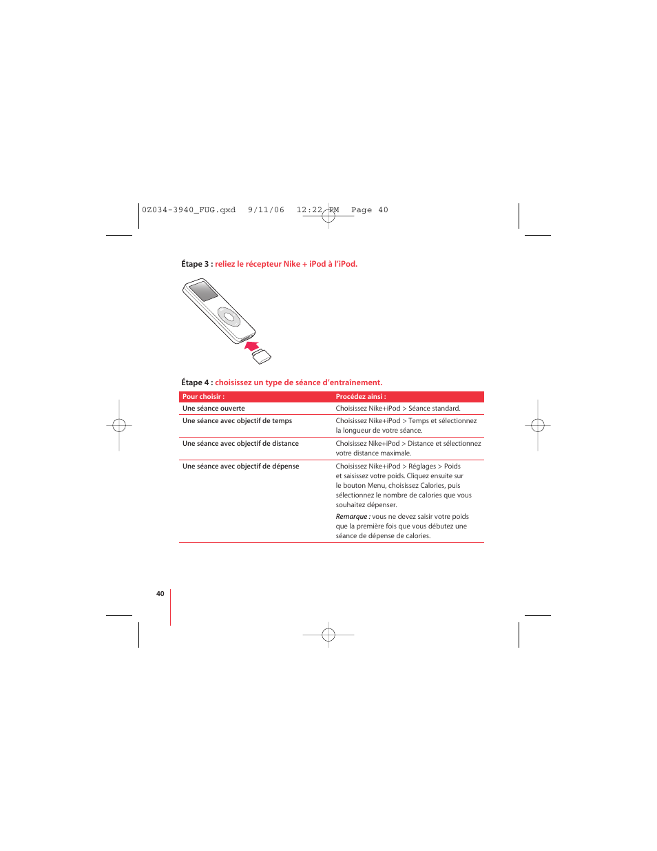 Apple Nike + iPod User Manual | Page 40 / 72