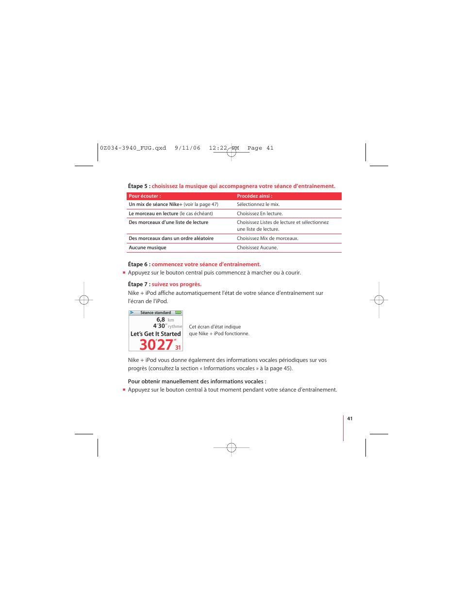 Apple Nike + iPod User Manual | Page 41 / 72