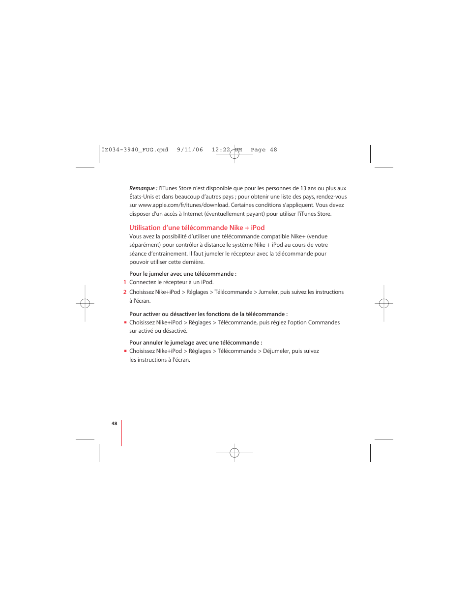 Apple Nike + iPod User Manual | Page 48 / 72